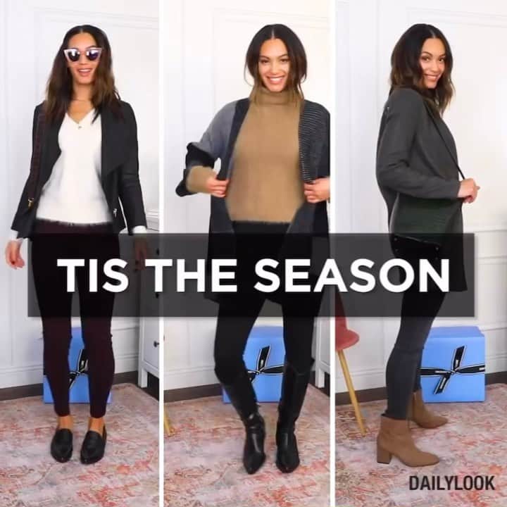 DAILYLOOKのインスタグラム：「Tis’ the season for holiday looks styled just for you 💙🌲」