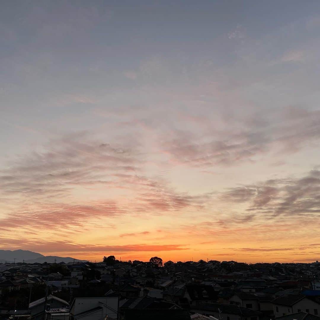 栗田善太郎のインスタグラム：「4時半に目覚めて家仕事。終わって夜明けを待って朝散歩小1時間。霜が降りるほど寒いが、気持ち良い。 おはようございます。」