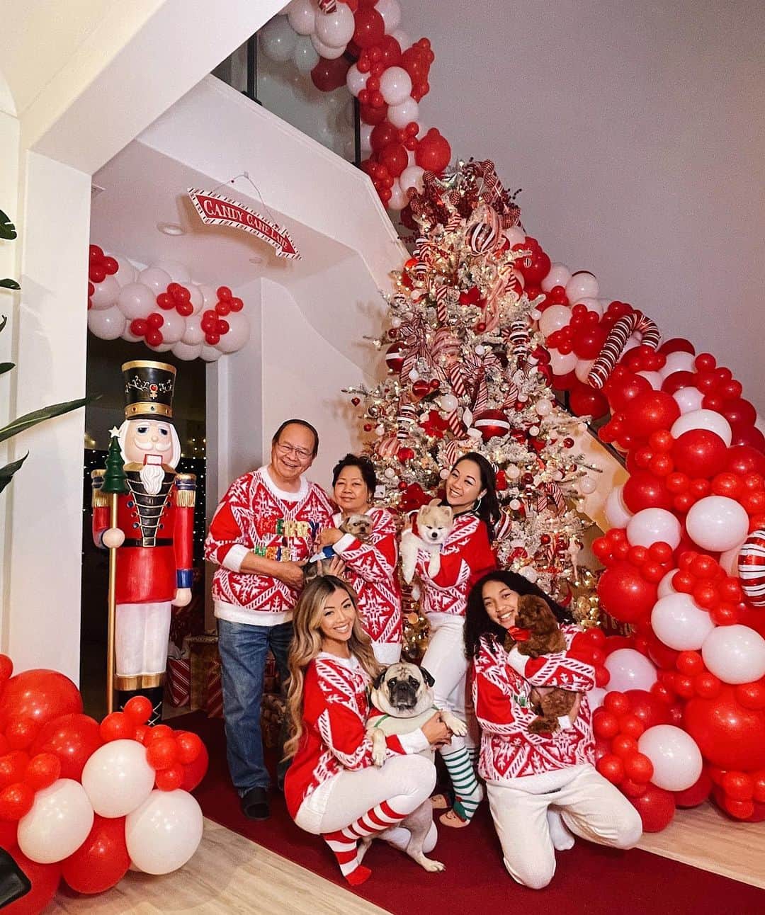 リアン Vさんのインスタグラム写真 - (リアン VInstagram)「First Christmas in my new home! 🎄🎁I’ve always dreamed of decorating my home like this! 😍 Feeling so blessed 🙏🏽 and also so grateful for all of you! Sending love and positive vibes from my family to yours! 🤗❤️ #MerryChristmas   Balloons: @skyballoonbar」12月26日 9時54分 - lianev