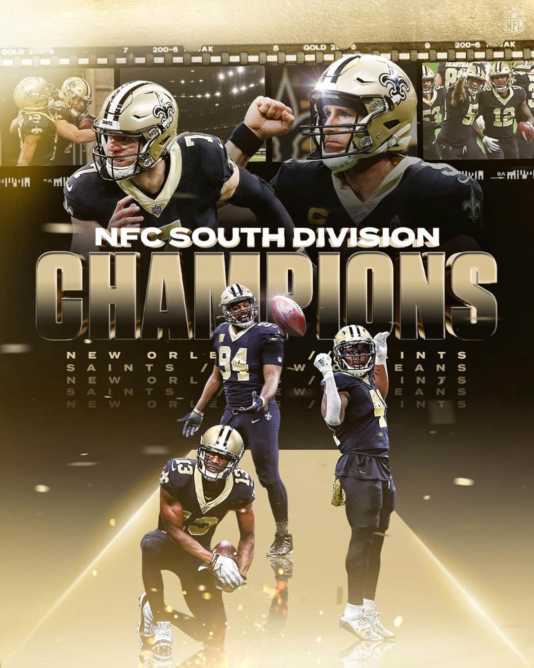 NFLさんのインスタグラム写真 - (NFLInstagram)「4th straight NFC South title for the @saints! #NFLPlayoffs」12月26日 9時55分 - nfl