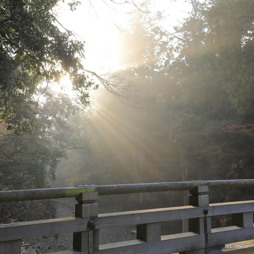 伊勢神宮さんのインスタグラム写真 - (伊勢神宮Instagram)「#伊勢神宮 #神宮 #神社 #心のふるさと #内宮 #風日祈宮橋 #朝日 #光芒  #ISEJINGU #JINGU #SOUL_of_JAPAN #japan #jinja #shinto #naiku #kazahinominomiyabashi #morningsun #sunbeam」12月26日 11時00分 - isejingu.official