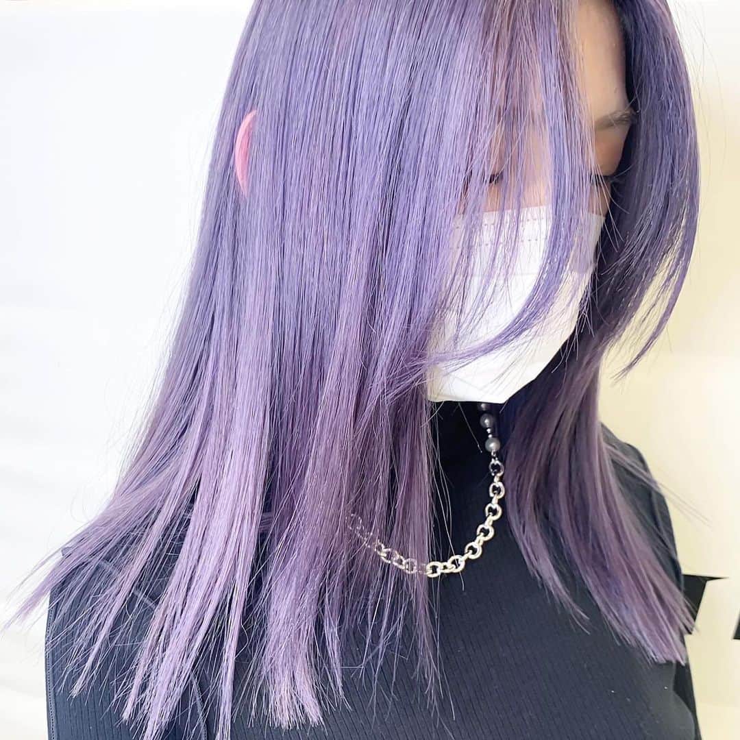 原涼香のインスタグラム：「𝐢𝐜𝐞 𝐛𝐥𝐮𝐞 𝐩𝐮𝐫𝐩𝐥𝐞 上品で儚い 冬のハイトーン🦋🤍 ㅤㅤㅤㅤㅤㅤㅤㅤㅤㅤㅤㅤㅤ」