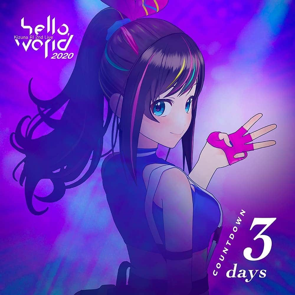 キズナアイさんのインスタグラム写真 - (キズナアイInstagram)「. . Kizuna AI 2nd Live 🎀"hello, world 2020"🎀 . . COUNTDOWN  ３ DAYS🌟 . . . Check the link in my profile. . . #キズナアイ #kizunaai #aichannel #aichannel_official」12月26日 23時14分 - a.i.channel_official