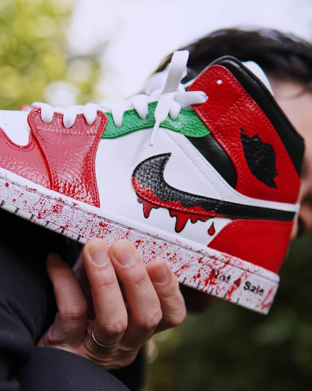 DJ B=BALLのインスタグラム：「Dope AJ from @kix_ninja  "DBB" Custom👟🎁 𝓣𝓱𝓪𝓷𝓴 𝓨𝓸𝓾  You Can Order Custom Kicks👟」