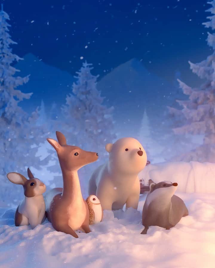 のインスタグラム：「Arty the bear and his friends come together one last time this year to enjoy a breathtaking show. Are you ready to join them? #ArtyTheBear」