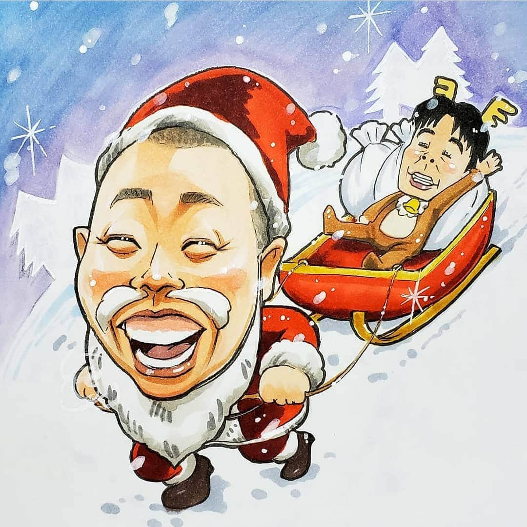 松本康太さんのインスタグラム写真 松本康太instagram 似顔絵イラストを描いていただきました クリスマスバージョン ありがとうございます クリスマス サンタ サンタクロース 似顔絵イラスト 似顔絵 イラスト レギュラー あるある探険隊 芸人 12月26日 19