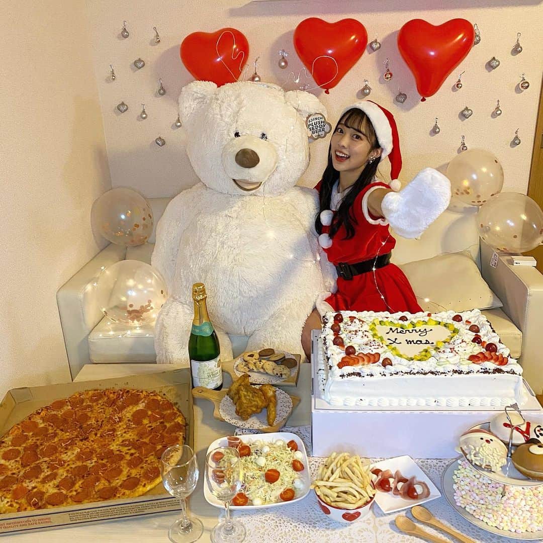 川畑綾理のインスタグラム：「Christmas Party🧸❤️  #プラチナムプロダクション #シブサン #恋ステ #アイドル #クリスマスパーティー」