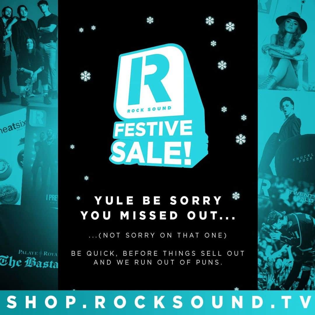 Rock Soundさんのインスタグラム写真 - (Rock SoundInstagram)「It's time for the Rock Sound Festive Sale!   Grab some bargains and celebrate the season right now over at store.rocksound.tv/festsalein」12月26日 21時00分 - rocksound
