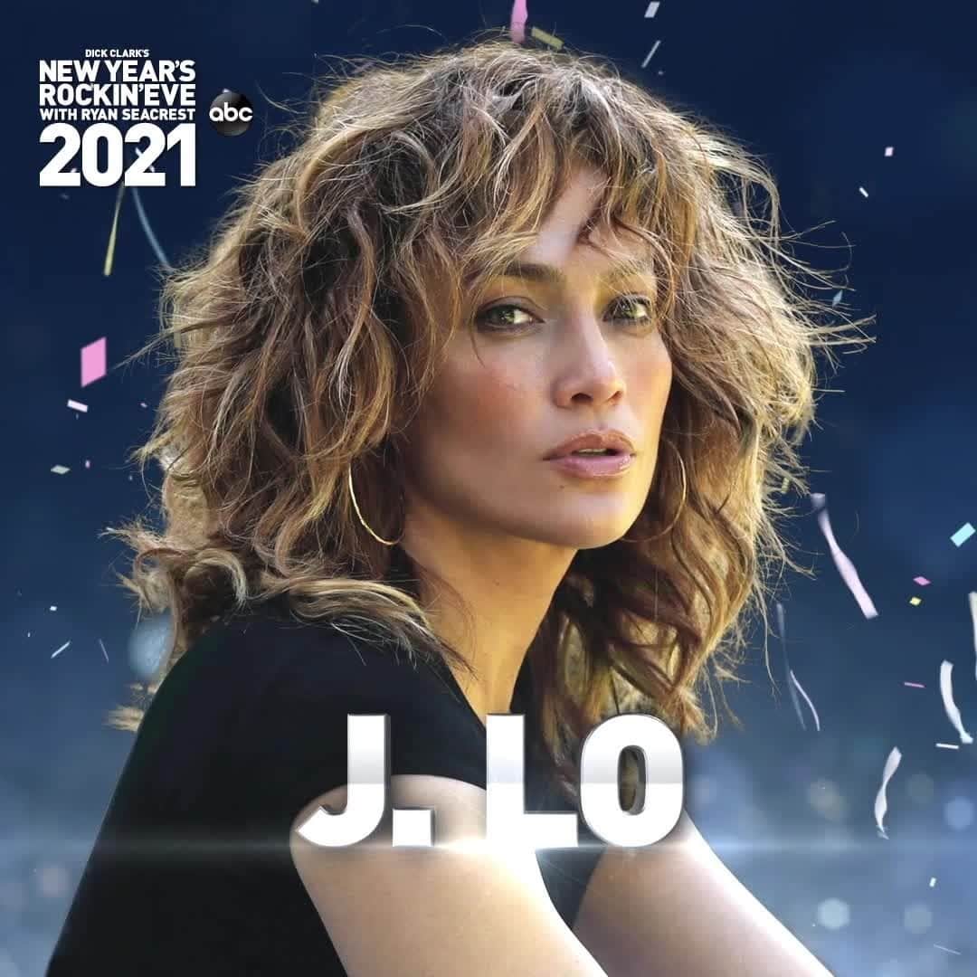 アメリカン・ブロードキャスティング・カンパニーのインスタグラム：「Grab some bubbly and snacks for #RockinEve this Thursday because you won't want to miss performances from @jlo, @mileycyrus, @theestallion, and so many more!」