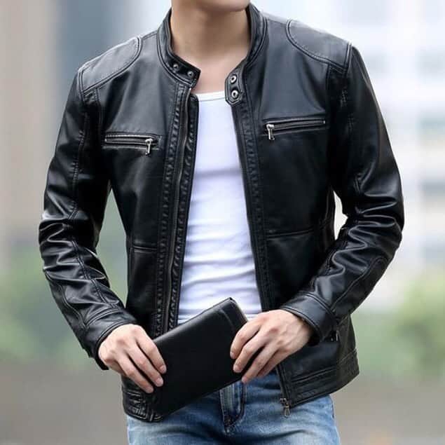 UrbanStoxのインスタグラム：「Stay Classy this Winter with the Contemporary UrbanStox Luxe Leather Jacket, $89 shipped, available in Black // Dark Brown only at urbanstox.com :)」