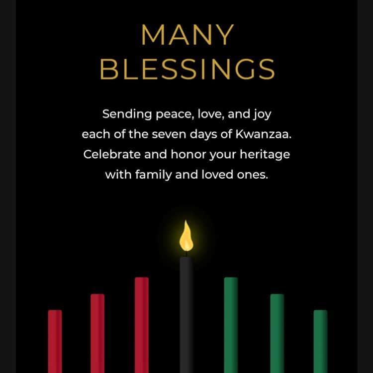 ショーンジョンのインスタグラム：「Happy Kwanzaa! Day 1: Umoja (Unity)」