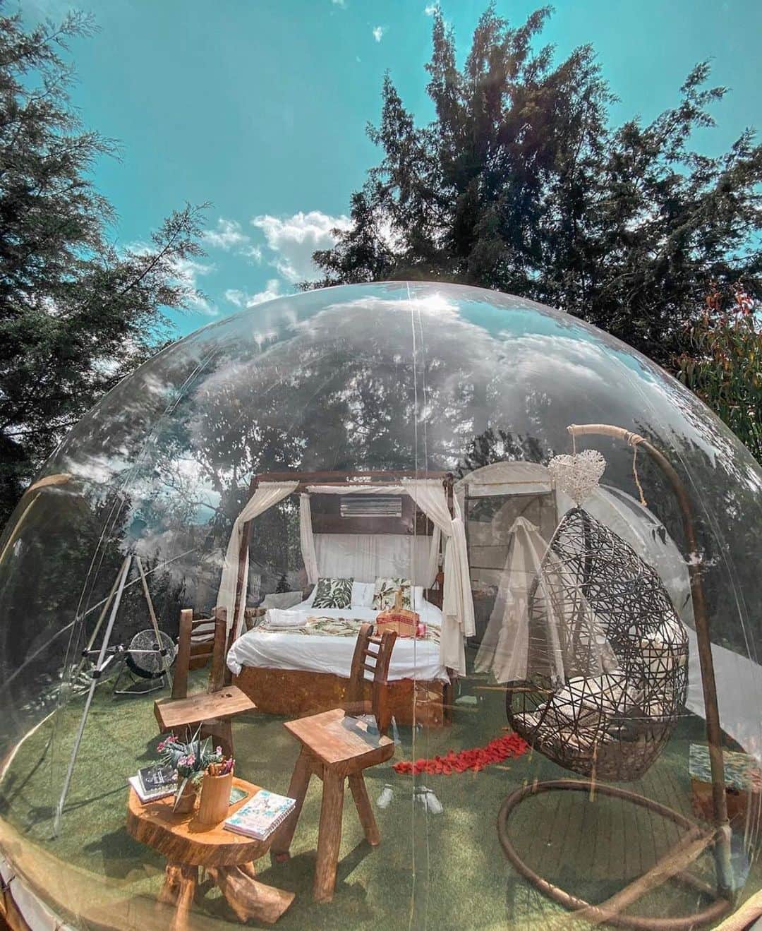 Crazy Roomsのインスタグラム：「Life in a bubble ✨ by @bubblesky_glamping」