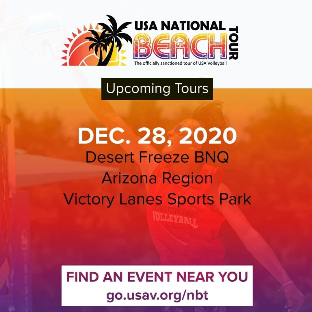 USA Volleyballさんのインスタグラム写真 - (USA VolleyballInstagram)「There is only 1️⃣ event left on the National Beach Tour before we head into the new year, and still time to register!  Good luck to everyone competing at the Desert Freeze BNQ on Monday! 😎  More #USAVnbt info and full schedule, 🔗 in bio!」12月27日 1時00分 - usavolleyball