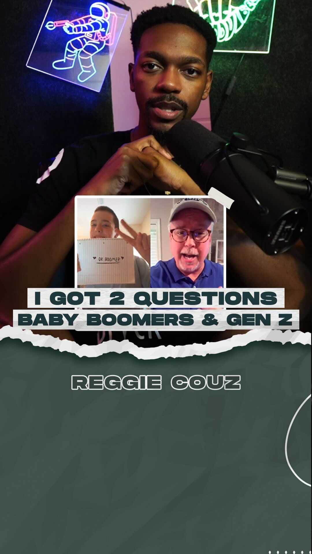 Reggie COUZのインスタグラム：「What are your thoughts baby boomers & gen Z???  Let me know in the comments below!  Thank you all for watching! Don't forget to like and subscribe and also follow my accounts below   Facebook : https://www.facebook.com/therealreggiecouz/ Twitter : https://twitter.com/ReggieCOUZ」