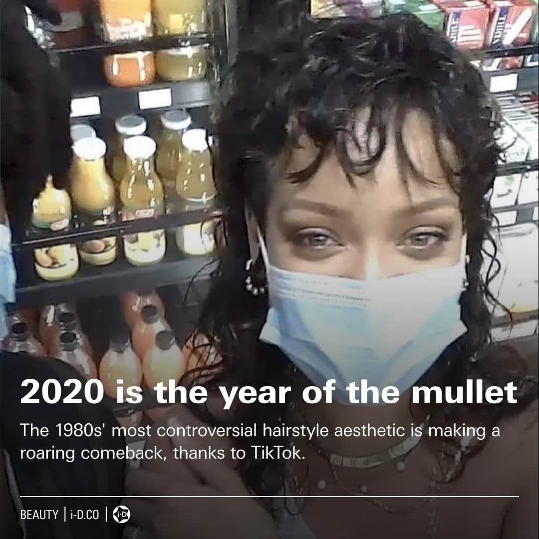 i-Dさんのインスタグラム写真 - (i-DInstagram)「We called it back in September, @badgalriri just confirmed it. ✅⁣⁠ ⁣⁠ Hit the link in bio to read @rosielanners's analysis of how social media fuelled the revival of 'Business in the Front, Party in the Back" this year. ✂️⁣⁠ .⁣⁠ .⁣⁠ .⁣⁠ #Mullet #Rihanna」12月27日 3時01分 - i_d
