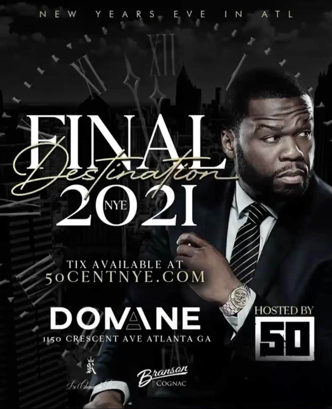 50セントさんのインスタグラム写真 - (50セントInstagram)「we are going to bring the New Year in right ATL 🔥 don’t miss this. #bransoncognac #lecheminduroi」12月27日 7時09分 - 50cent