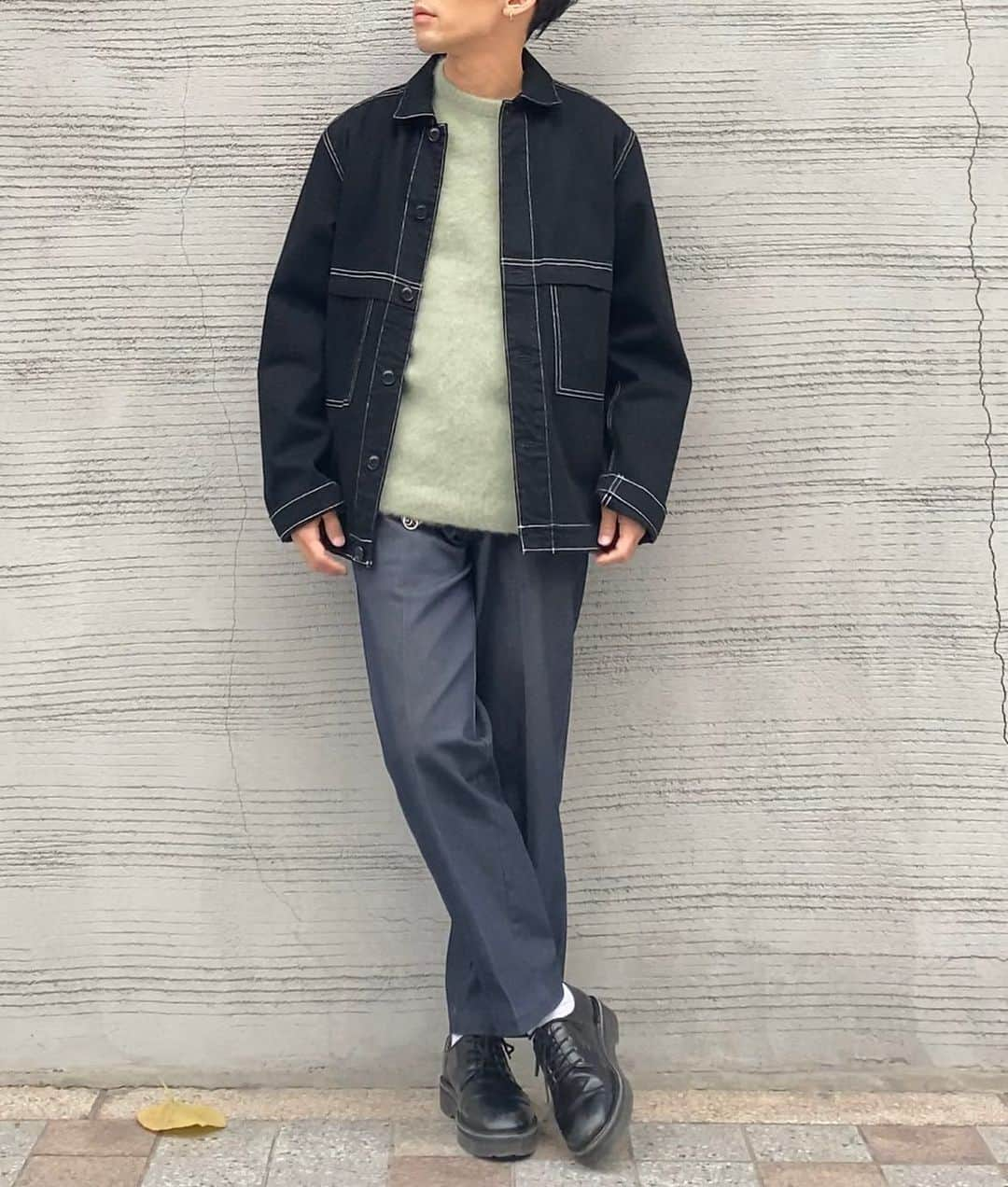 tetsuya togashiさんのインスタグラム写真 - (tetsuya togashiInstagram)「★★★★ ノームコア×パステル ‍ ☑︎jacket #apc ☑︎knit #aton ☑︎bottom #levis」12月27日 17時58分 - toga_agot