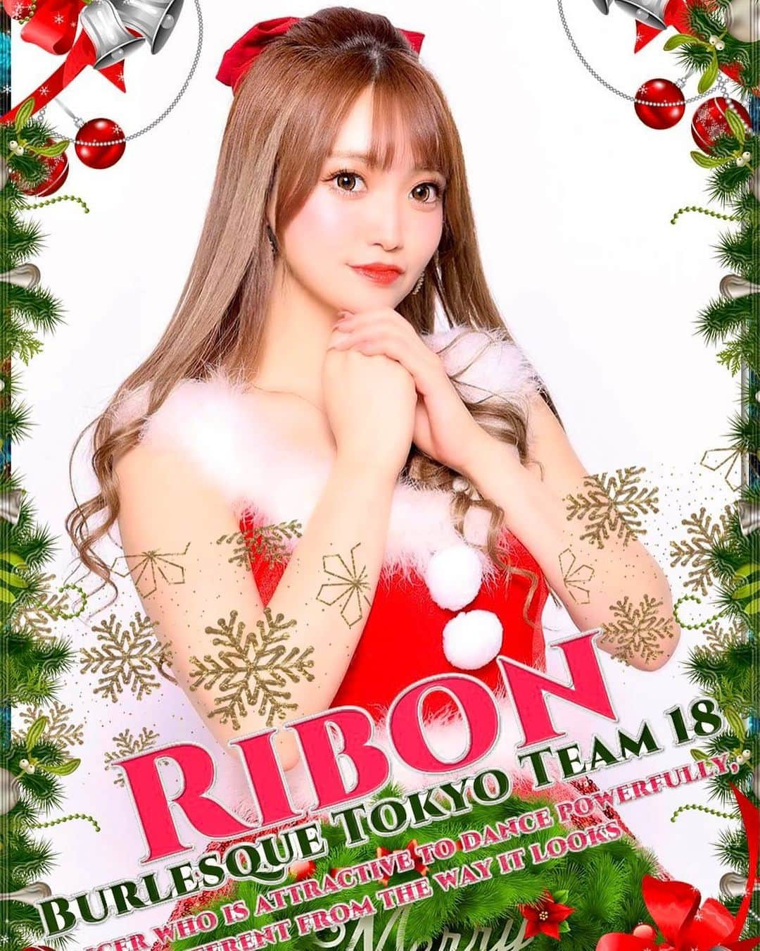 Ribonさんのインスタグラム写真 - (RibonInstagram)「このコメントに願いをかくと願いが叶います🎄🧑‍🎄🎄🧑‍🎄💓💓 . . (せっかく公式さんが画像作ってくれたのでクリスマス終わったけど載せる！) . . . . .  #burlesquetokyo #バーレスク東京 #スーパーバーレスク #japanesegirl #merrychristmas #クリスマス #サンタさん #サンタ #サンタコス  #gogodancer #六本木 #歌舞伎町  #バーレスク  #アイドル #インスタ映え #ゆめかわいい #fancy #大人かわいい #大人可愛い #キャバ嬢 #撮影 #モデル #映え #願いが叶う」12月27日 18時31分 - ribon_burlesque