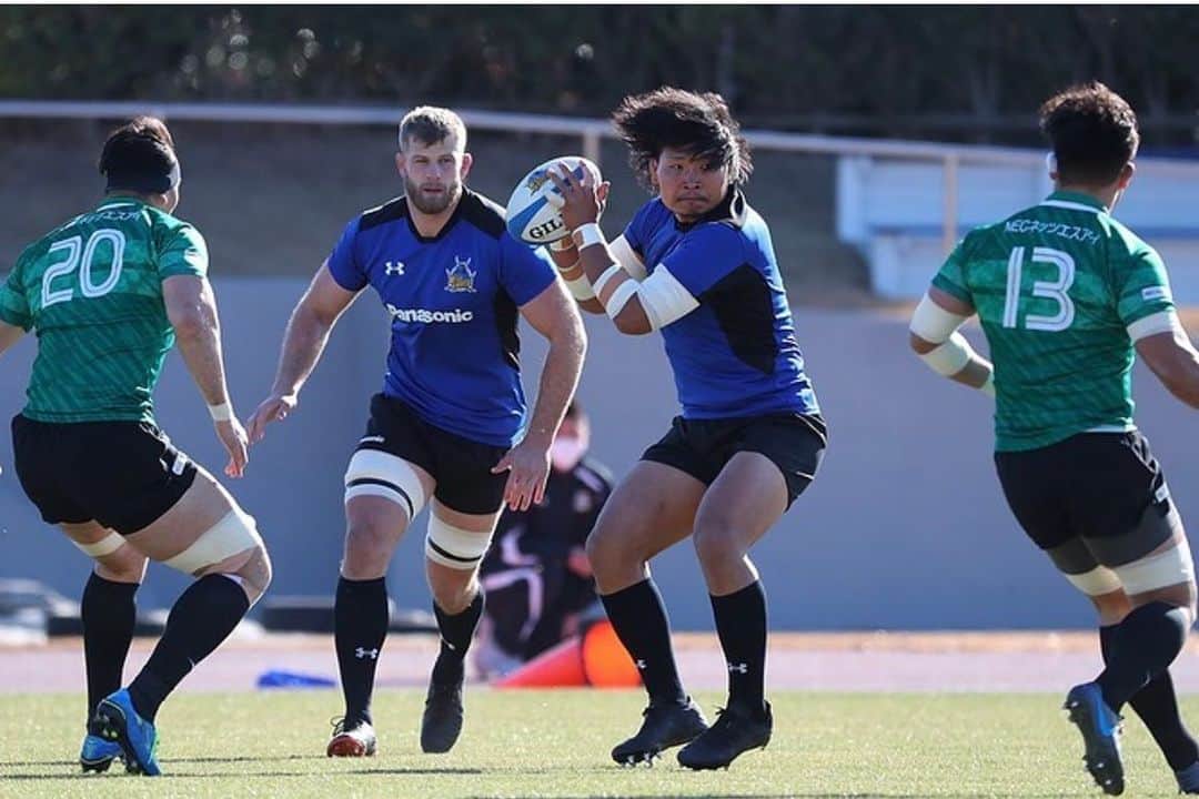 稲垣啓太のインスタグラム：「練習試合　vs NEC 52-19 win. 応援有難う御座いました。更に気合いを入れていこうぜ☕️  @panasonic_wildknights_funclub」