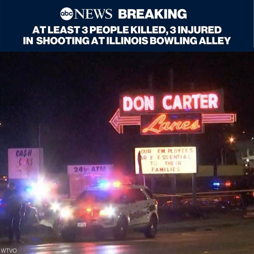 ABC Newsさんのインスタグラム写真 - (ABC NewsInstagram)「At least three people are dead and more are injured after a person opened fire at a bowling alley in Illinois on Saturday evening. The shooting took place at Don Carter Lanes just before 7 p.m. local time, according to the Rockford Police Department. Latest at link in bio.」12月27日 12時43分 - abcnews