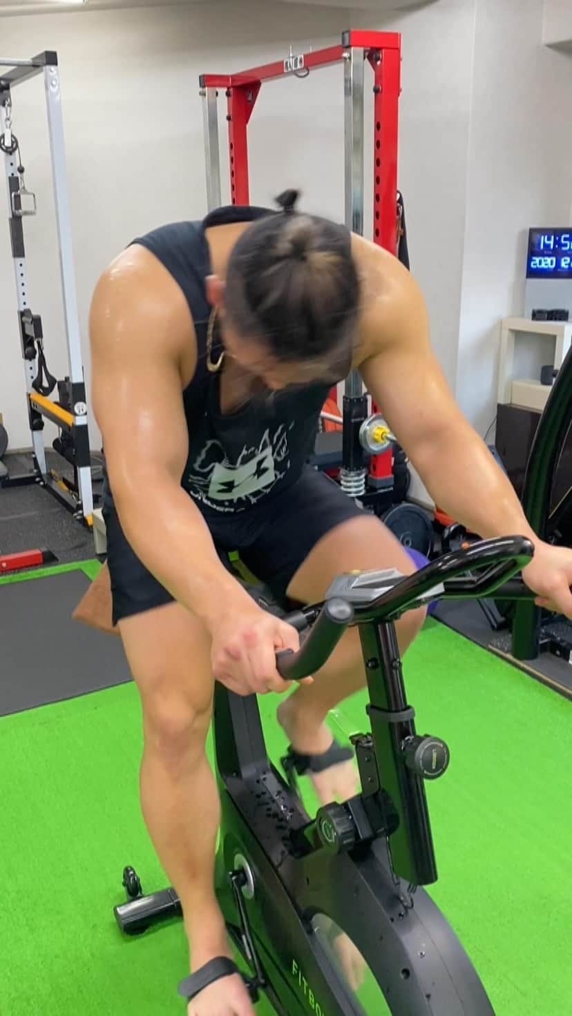 のインスタグラム：「心肺強化‼️  まずはスタミナ戻す🔥  #心肺 #落ちるの1番早い #上がるのは大変 #やればできる #やる」