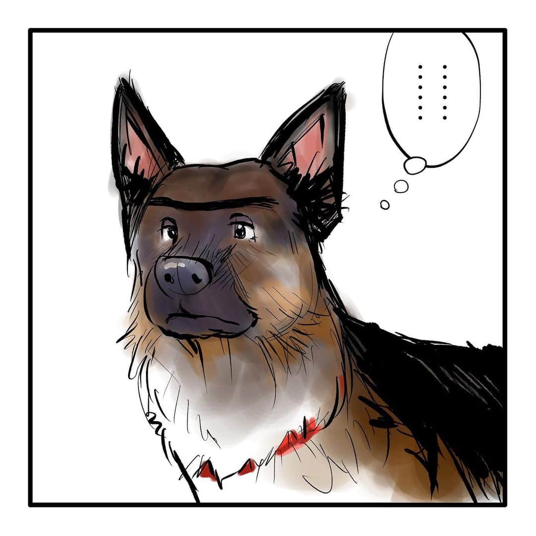 てらりんさんのインスタグラム写真 - (てらりんInstagram)「『ゴボウ』まとめ読み10-⑦  #漫画 #マンガ #まんが #インスタ漫画 #創作 #コミック #イラスト #犬 #シェパード #ゴボウ #manga #comic #illustration #art #drawing #dog #germanshepherd #alsatian #gobo」12月27日 16時43分 - terarin08