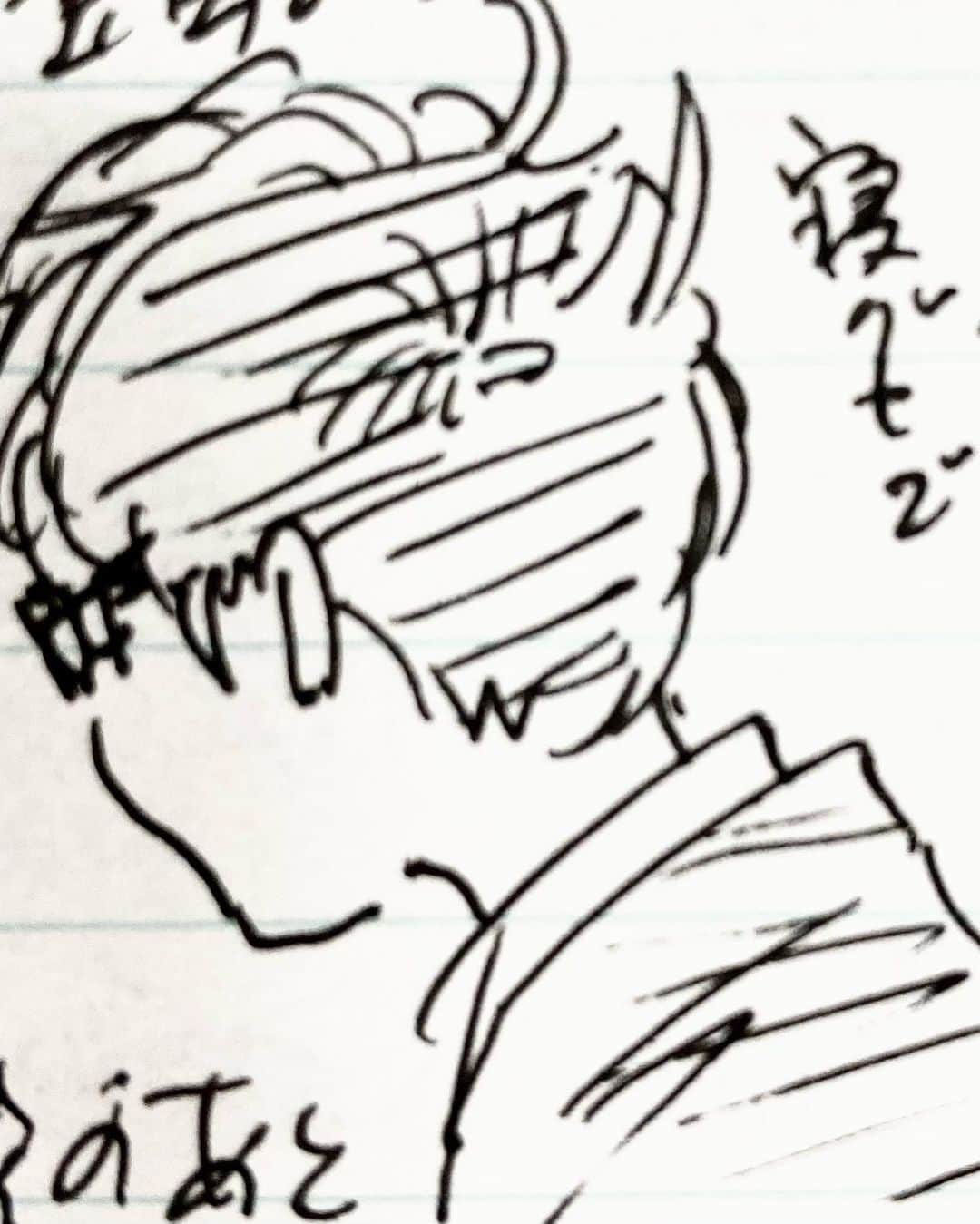 久保ミツロウさんのインスタグラム写真 - (久保ミツロウInstagram)「My sketches of Mr.TOYOSHIMA(shogi) that I started to draw this summer.」12月28日 3時33分 - kubomitsurou