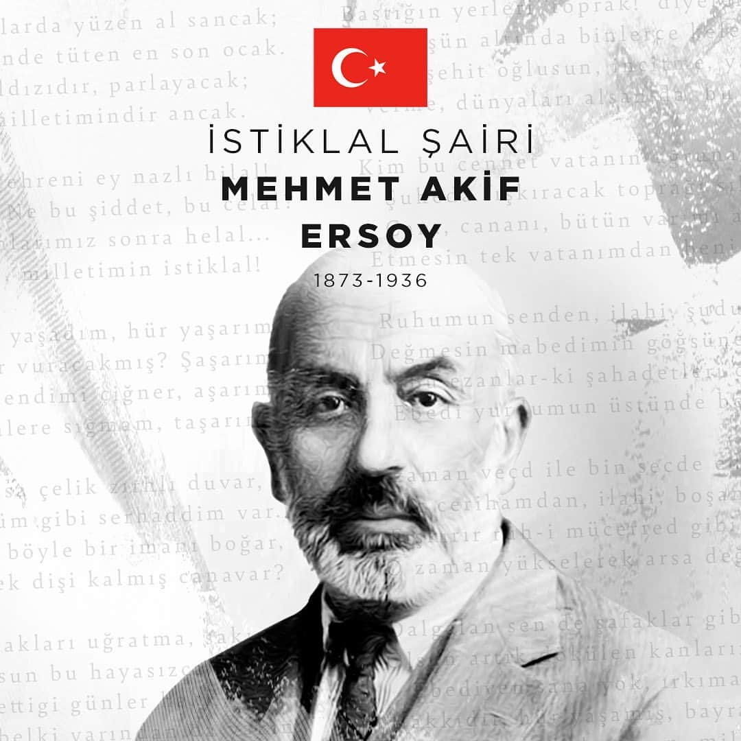 ガラタサライSKさんのインスタグラム写真 - (ガラタサライSKInstagram)「Şanlı bayrağımızın göklerde dalgalanmasına anlam katan İstiklal Marşımızın yazarı, büyük şair #MehmetAkifErsoy’u vefatının 84. yıl dönümünde saygı ve rahmetle anıyoruz.」12月27日 18時54分 - galatasaray