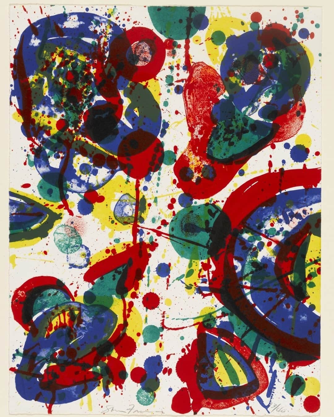 オーレリービダマンのインスタグラム：「Sam Francis, Firework, 1963 #inspiron #aureliebidermann」