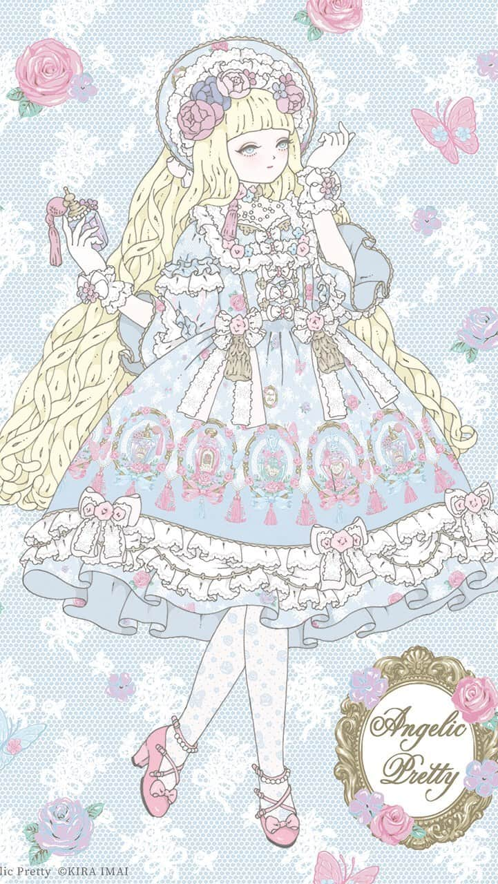 今井キラのインスタグラム：「𝙰𝙽𝙶𝙴𝙻𝙸𝙲 𝙿𝚁𝙴𝚃𝚃𝚈 𝟸𝟶𝟸𝟶  ♡︎  #angelicpretty #kiraimai #sweetlolita #lolitafashion」