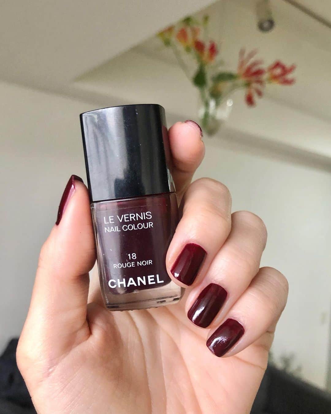松永ちさとのインスタグラム：「ひさびさかわいかった💅 冬気分に〜😍🍷🎄 @chanel.beauty  #nail#18#bordeaux #chisamake」