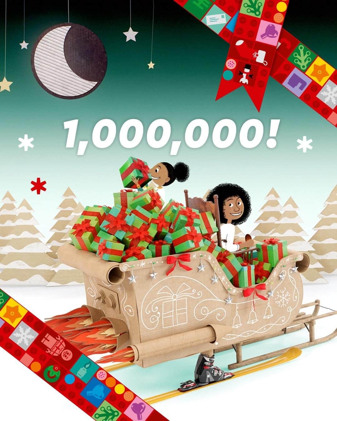 LEGOさんのインスタグラム写真 - (LEGOInstagram)「Thank you for helping us donate 1,000,000 gifts around the world to children in need of play. #BuildToGive #LEGO」12月27日 21時00分 - lego