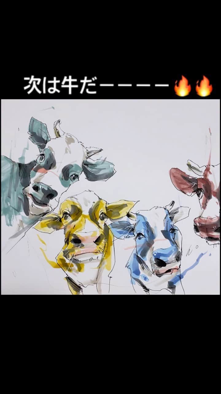 似顔絵★𝗚𝗢𝗥𝗜𝗞𝗜𝗡𝗚のインスタグラム：「まだ2021年なってないけど、 牛を描いていたら、 えらいことなった🐮ww . . . ❌❌現在は、予約受付終了してます❌❌ 。 . . .  2020年度ご予約のお客✨ 現在145番までの方へ案内中です🌟✨💕 DMの確認いただきgmailへ返信宜しくお願い致します🙇‍♀️🌟✨✨ . . . .  次回の予約応募は、2020年のご予約分を書き終える予定の 来年春から夏頃の、、、予定です。 ※あくまでも予定なので前後します🙇‍♀️ . . . .  オーダー再開の際には 人数制限あるため必ず予約ができるわけではございません。 そのことも踏まえた上で 次回ご検討いただけると嬉しいです(^^) . . また、結婚式の使用を考えてくださる方も多いです✨  前々からお伝えしていますが、 基本的に予約順に対応しているため、 近々の納期を希望される方は、 対応できないこともあるので、 あらかじめご了承ください💦 . . . . . ※今回予約が取れた方へ※ . .  写真がまだ用意できてない、入金が遅れそうなど、状況により、順番が前後することもございます‼️ あらかじめご了承ください。 。 . . . また、芸能人、キャラクターのオーダー、パロディ風オーダーはお断りしています。  芸能人については、ご本人様に直接プレゼントなどはOKです。 . . . . . . 💰料金表は過去投稿記事みてね❤💰 . . . . . ➡️ハッシュタグ⇨ goriking117料金表2019⬅️ . . ✨✨✨✨✨✨✨✨✨✨✨✨✨✨✨✨ @by.goriking のアカウントでは、 過去書かせて頂いたお客様方からの、 似顔絵のその後のお写真をいただき、 投稿しております^ - ^❤️❤️ 玄関に飾ってある似顔絵、 渡した瞬間のお写真、 ご本人とのお写真などなど💕 いろんな場面でのお写真お待ちしております^ - ^✨⭐️ . . . .  #似顔絵#pencildrawing#drawing#pencil#illust#painting#art#artwork#絵描きさんと繋がりたい#似顔絵師#gorikingの似顔絵屋さん#gorikingの小洒落てみたシリーズ#丑年#🐮#2021#年女#牛#Cow#cowart#コピック#年賀状#年末年始#ハガキ#アート好きな人と繋がりたい #comicart#anime#animeart#comicartist#animejapan#초상화」
