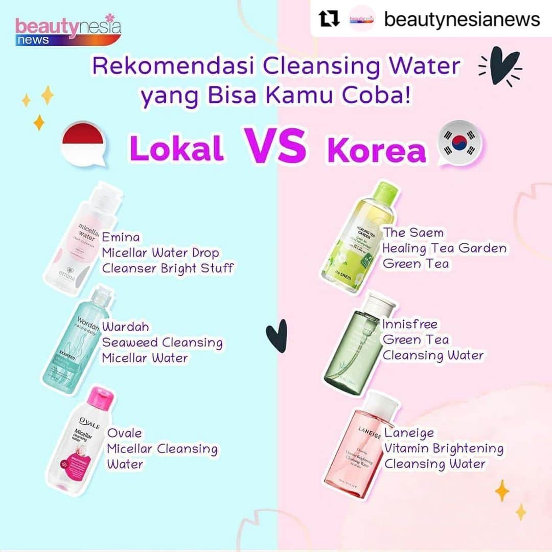 Beauty | Health | Fashionさんのインスタグラム写真 - (Beauty | Health | FashionInstagram)「#Repost Follow @beautynesianews untuk info lebih lengkap 🥰✨ ・・・ Cleansing Water atau Micellar water yang selama ini kita ketahui gak hanya ampuh membersihkan wajah dan sebagai alternatif cuci muka tanpa sabun saja. Tetapi juga sambil memberi nutrisi pada kulit. Nah kali ini Beautynesia News mau kasih rekomendasi Cleansing water lokal dan korea yang pas buat kamu!⁣ ⁣ Komen dong kamu tim lokal atau korea? Mention juga yah produk favorit kamu⁣ ⁣ #BeautynesiaNews #TipsSkincare #TipsCantik #TipsKecantikan #InfoKecantikan #UrutanSkincare #SkincareStep #SkincareRutin #FacialWash #SkincareDiRumah #Glowing2020 #Glowskincare #Glowskin #10stepKoreanSkincare #KoreanSkincare #KoreanSkin #KoreanSkincareRoutine #KoreanSkincareProducts #KoreanSkincareTips #SkincareKoreaOriginal #KoreanGlow #KoreaSkin #micellarwaterlokal #cleansingwaterkorea  #mencerahkanwajah⁣⁣ ⁣⁣⁣⁣⁣⁣」12月27日 21時20分 - beautynesia.id