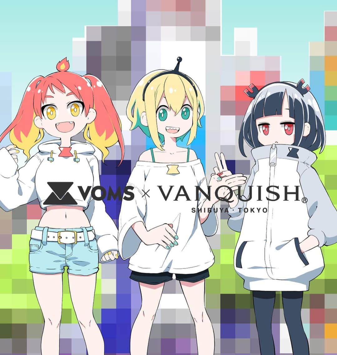 ヴァンキッシュのインスタグラム：「ㅤㅤㅤㅤㅤㅤㅤㅤㅤㅤㅤㅤㅤ 【VOMS Collaboration with VANQUISH 第2弾】 ㅤㅤㅤㅤㅤㅤㅤㅤㅤㅤㅤㅤㅤ ■受注期間 12/27 (日) 〜 1/11(月) 23:59迄 ㅤㅤㅤㅤㅤㅤㅤㅤㅤㅤㅤㅤ ■ ピカミィ⚡️ [Pre-order]VOMS Collaboration with VANQUISH Pikamee Sweatshirt[VGC1320] Size:M/L JPY 11,000 (tax included)  ㅤㅤㅤㅤㅤㅤㅤㅤㅤㅤㅤㅤㅤ ■ トモシカ🦌 [Pre-order]VOMS Collaboration with VANQUISH Tomoshika HOODIE[VGC1321] Size:M/L JPY 8,800 (tax included)  ㅤㅤㅤㅤㅤㅤㅤㅤㅤㅤㅤㅤㅤㅤ ■ モノエ🧲 [Pre-order]VOMS Collaboration with VANQUISH Monoe Blouson[VJJ060] Size:M/L JPY 16,500 (tax included)  ㅤㅤㅤㅤㅤㅤㅤㅤㅤㅤㅤㅤ ㅤㅤㅤㅤㅤㅤㅤㅤㅤㅤㅤㅤㅤ Shop link bio！ ——————————————— #voms_project  #VANQUISH #vtuber」