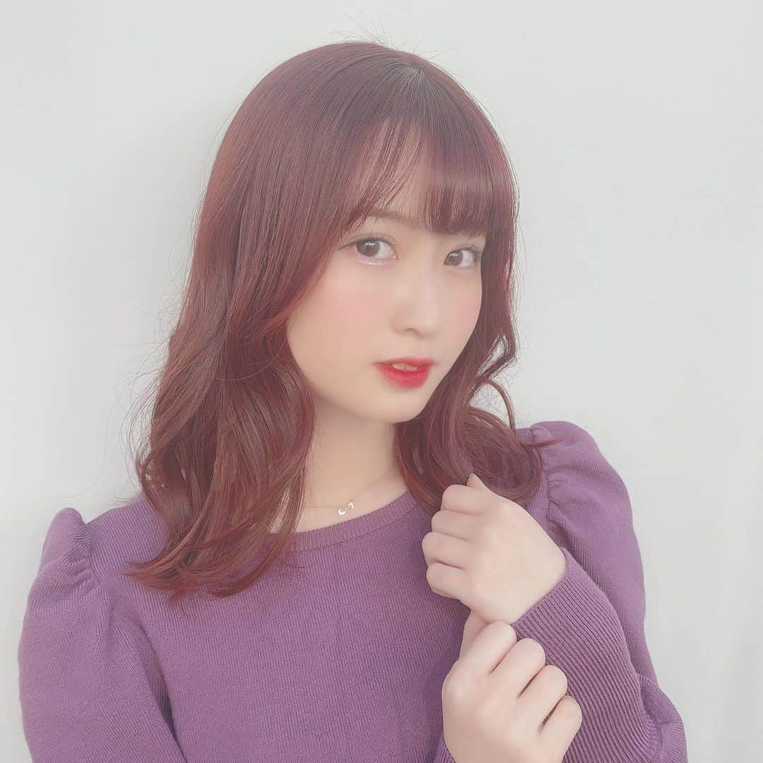 佐野心音さんのインスタグラム写真 - (佐野心音Instagram)「年内lastのRed haircolor🍎❤️ * * #haircolor #hairstyle #ヘアカラー #レッドカラー #巻き髪 #ミディアムヘア」12月27日 21時54分 - kokone_sano