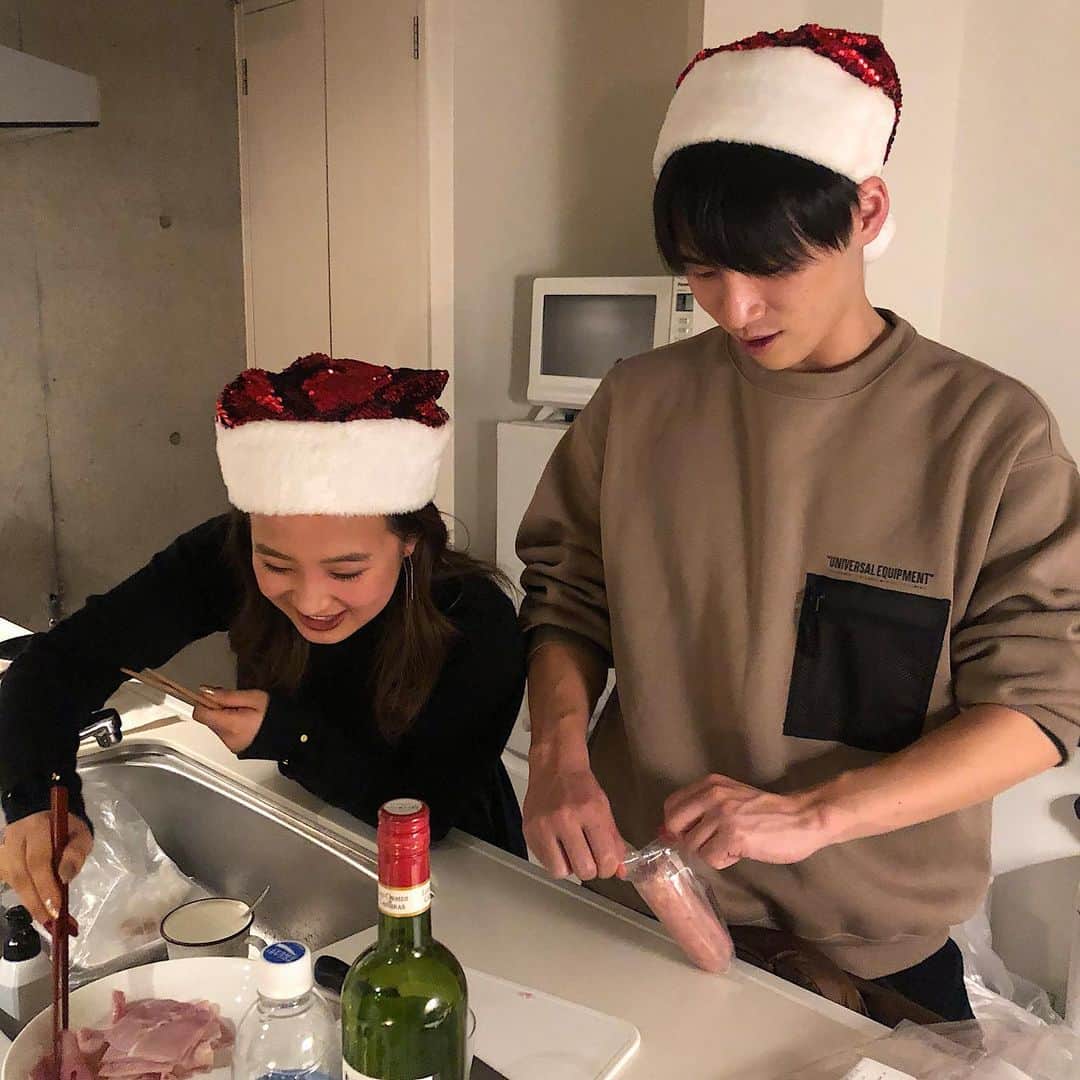 加藤愛里クリスティーナのインスタグラム：「ばぶちゃんと小島 この2人が初対面とは誰も思わないくらい 面白いコンビだったw」