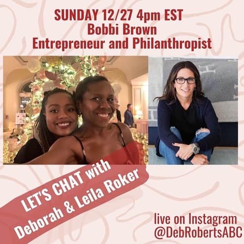 ボビー・ブラウンのインスタグラム：「Hey guys — please join us today for girl talk and positivity from these 2 who light up a room when they walk in. And I’ll be giving them a makeup tutorial with their new  @jonesroadbeauty products, and how to sparkle today and everyday. Plus, how to take it up a notch for this year’s New Years Eve at home.」