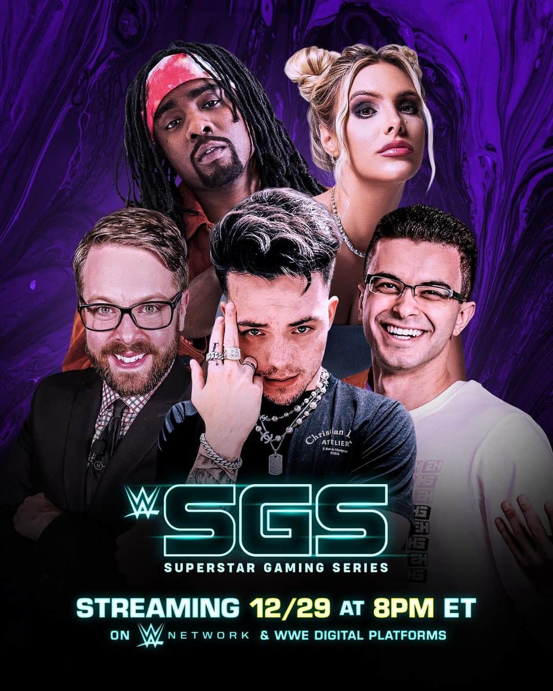 WWEさんのインスタグラム写真 - (WWEInstagram)「This Tuesday... it is ON. 🎮 @thefazeadapt, @nickeh30, @lelepons, @wale, and @gameovergreggy take part in the Superstar Gaming Series! #WWEGaming」12月28日 2時00分 - wwe
