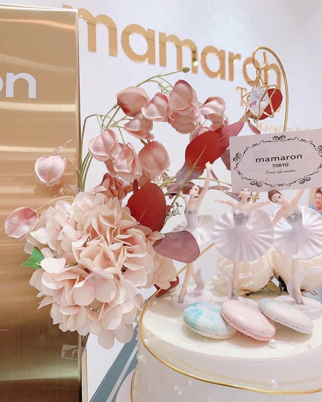 長谷川かすみのインスタグラム：「可愛いマカロンをクリスマスにGETしました🎄✨  @mamarontokyo」