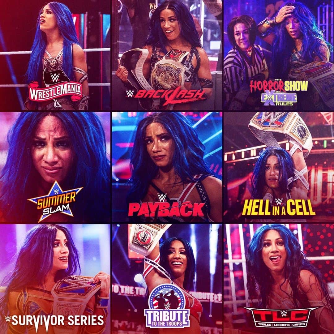 WWEさんのインスタグラム写真 - (WWEInstagram)「@sashabankswwe's 2020 was 🔥: ✅ Women's Tag Team Champion ✅ Raw Women's Champion ✅ SmackDown Women's Champion」12月28日 5時30分 - wwe