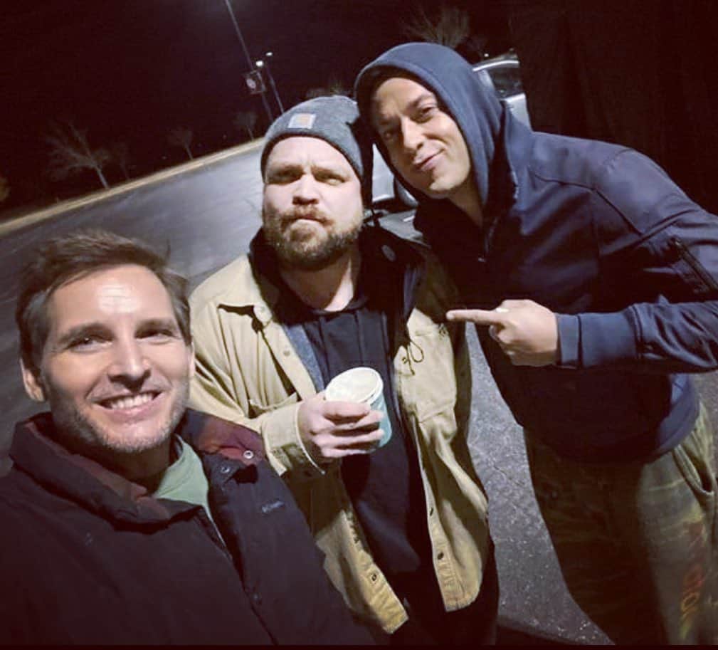 ピーター・ファシネリのインスタグラム：「The Unbreakable Boys.  Had a blast on this film with these fellas.  @realdrewpowell @zacharylevi  #theunbreakableboymovie @lionsgate」