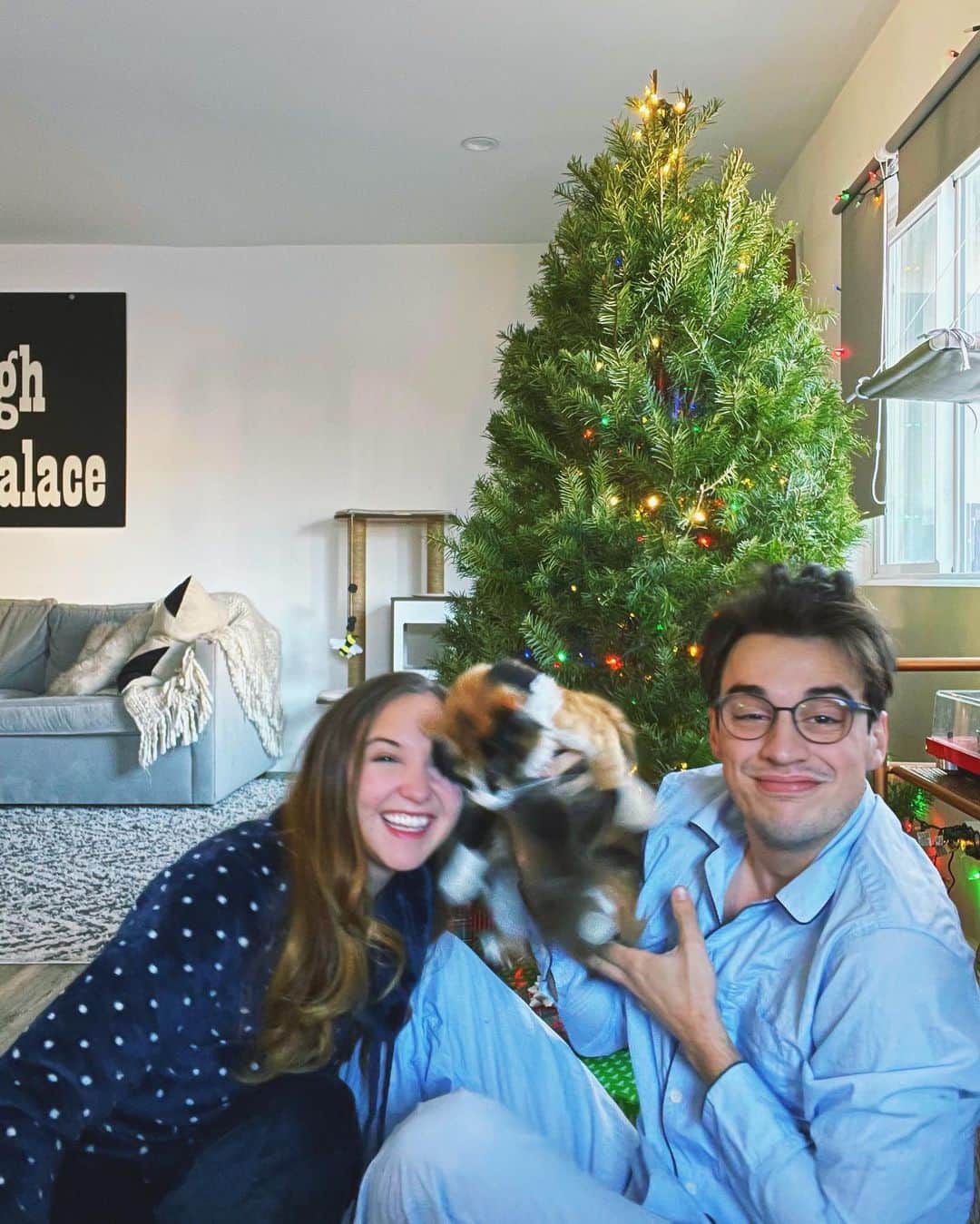オードリー・ウィットビーのインスタグラム：「Wishing everyone a happy holiday season and a scratch in the face. 🥰❤️」