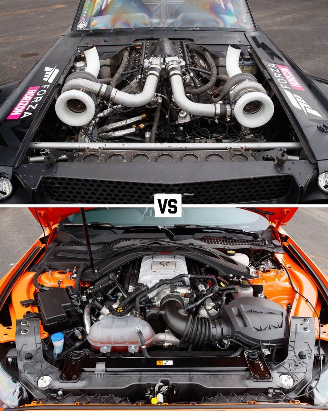 ケン・ブロックのインスタグラム：「I’m not a drag racer, but I do understand that “power-to-weight” is a huge factor when it comes to racing in a straight line … so how is it even possible for a 767 hp Ford Shelby GT500 to stand any chance against my 1,400 hp Ford Mustang RTR Hoonicorn? How can we level the playing field?? Find out in tomorrow’s episode of Hoonicorn Vs The World on the @TheHoonigans YouTube channel.   #engineporn #HoonicornVsTheWorld #FordMustang #Hoonicorn」