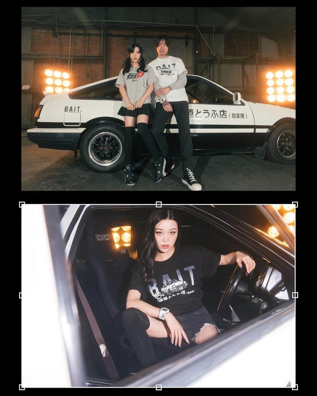 Emily Meiさんのインスタグラム写真 - (Emily MeiInstagram)「Shoot for @baitme & Initial D 🚗💨 can’t believe i was able to play around with this legendary car 🙈💜」12月28日 10時35分 - emily.ghoul