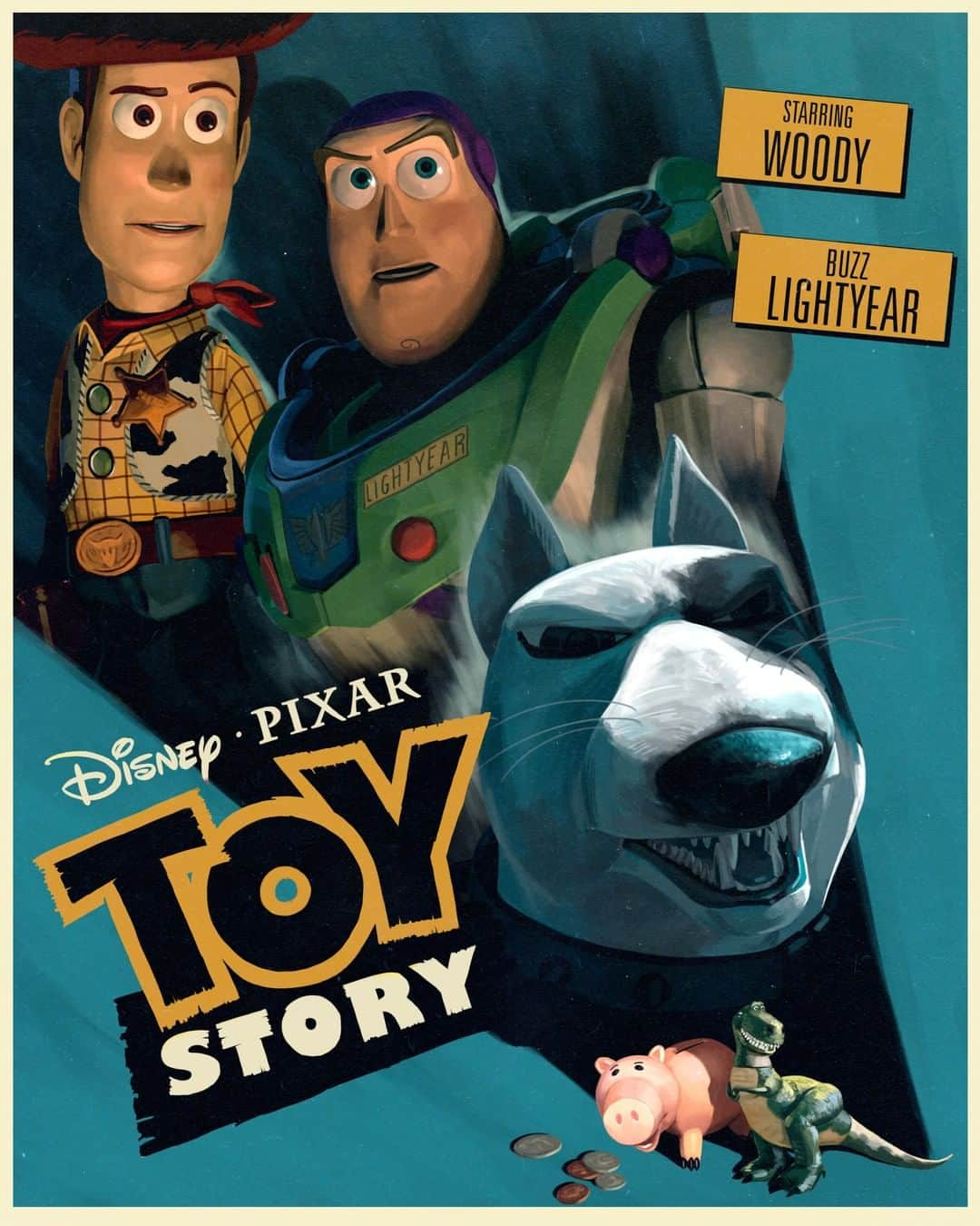 Disney Pixarさんのインスタグラム写真 - (Disney PixarInstagram)「Blast off to imagination and beyond in honor of #ToyStory25! See Toy Story posters re-imagined as a Western, Sci-Fi, and Film Noir.」12月28日 11時01分 - pixar