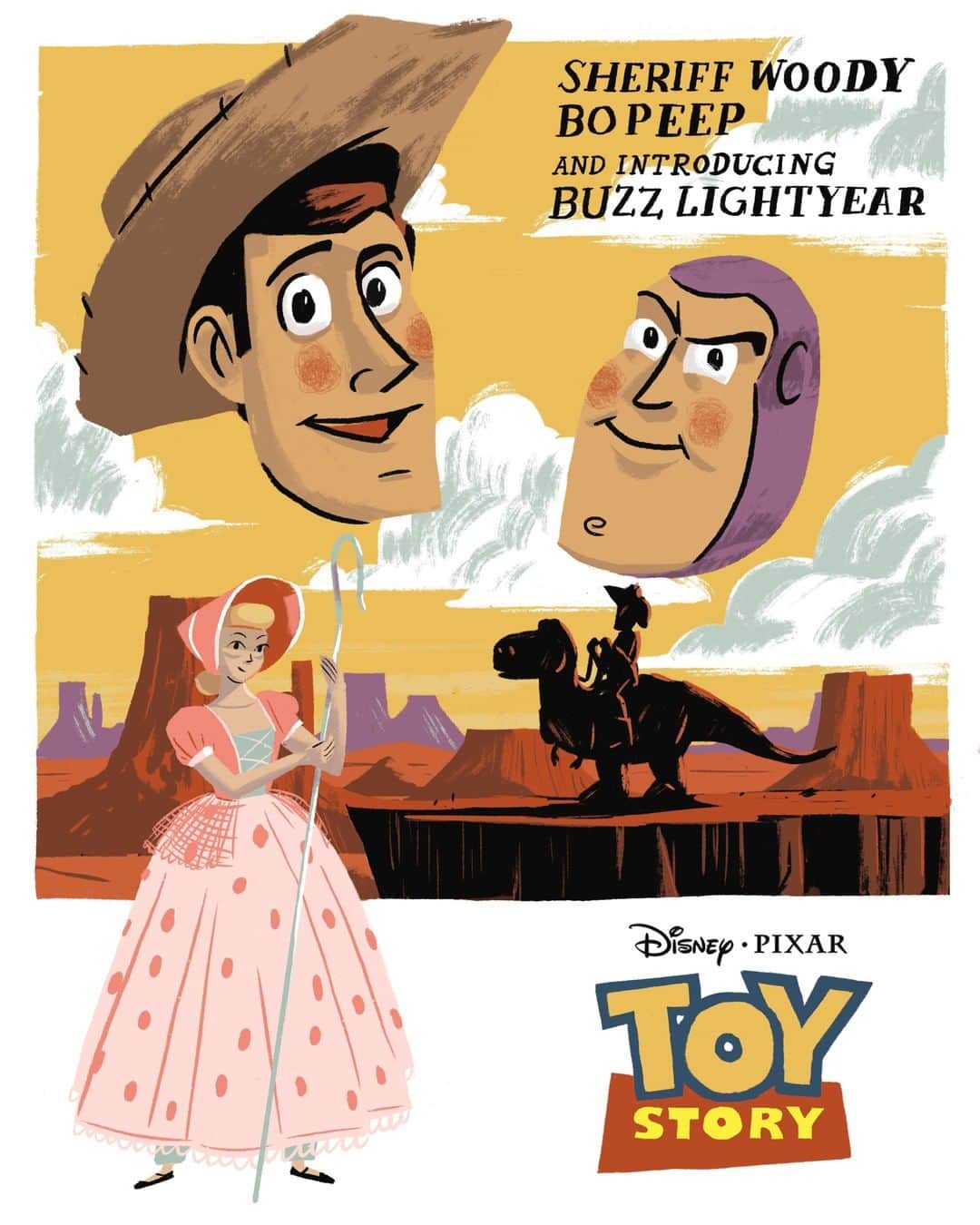 Disney Pixarさんのインスタグラム写真 - (Disney PixarInstagram)「Blast off to imagination and beyond in honor of #ToyStory25! See Toy Story posters re-imagined as a Western, Sci-Fi, and Film Noir.」12月28日 11時01分 - pixar