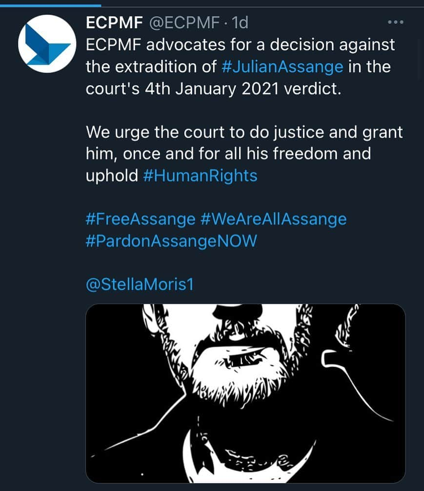 WikiLeaksさんのインスタグラム写真 - (WikiLeaksInstagram)「European Centre for Press and Media Freedom #PardonAssange #WeAreAllAssange」12月28日 21時07分 - wikileaks