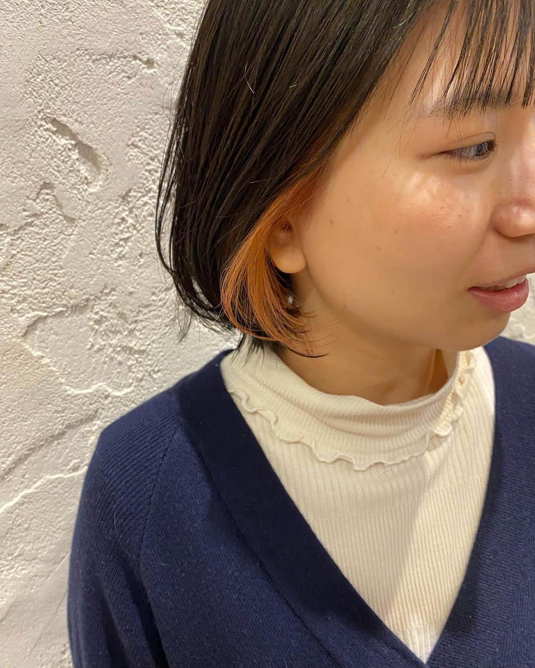 金子真由美さんのインスタグラム写真 - (金子真由美Instagram)「* point color * #ワンレンボブ　#ポイントカラー #インナーカラー」12月28日 21時25分 - kanekomayumi12