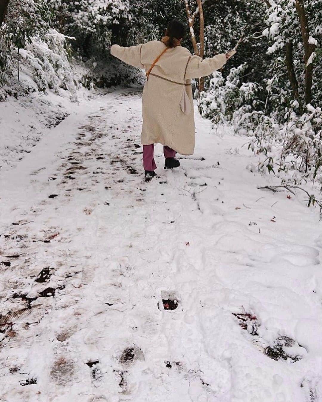 峰麻美さんのインスタグラム写真 - (峰麻美Instagram)「雪が恋しい🥲笑  #snow #snowing #trip #travel  #japan #miyagi #matsushima  #日本三景 #日本三景松島 #福浦島 #コートのポケットがひっくり返ってる」12月28日 22時01分 - asaaaaami.0702
